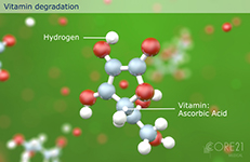 3D-Animation für Medizin elearning klinische Ernährung Fresenius Kabi: Vitamin Ascorbic Acid Oxidation